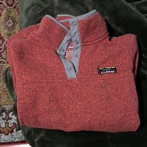 LL Bean quarter button up fleece